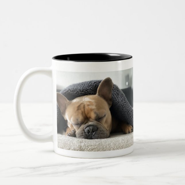 French Bulldog Two-Tone Coffee Mug (Left)