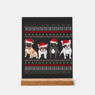 French Bulldog Ugly Christmas Sweater Essential T- Acrylic Sign