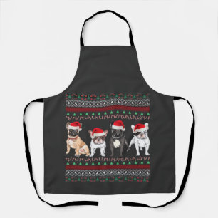 French Bulldog Ugly Christmas Sweater Essential T- Apron