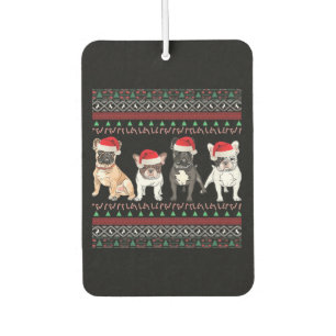 French Bulldog Ugly Christmas Sweater Essential T- Car Air Freshener