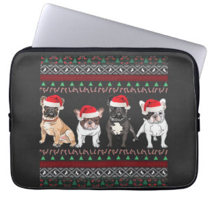 French Bulldog Ugly Christmas Sweater Essential T- Laptop Sleeve
