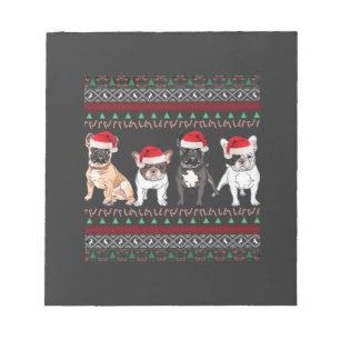 French Bulldog Ugly Christmas Sweater Essential T- Notepad