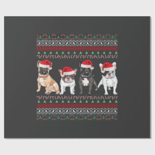 French Bulldog Ugly Christmas Sweater Essential T- Wrapping Paper