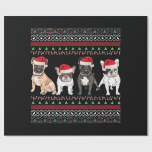 French Bulldog Ugly Christmas Sweater Essential T- Wrapping Paper