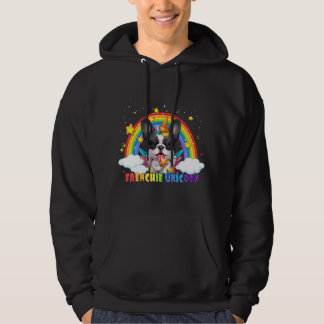 french bulldog unicorn custume girl space galaxy f hoodie