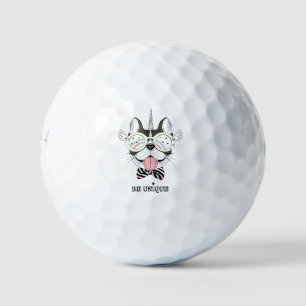 French Bulldog Unicorn Golf Balls