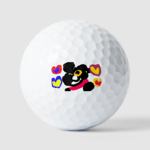 French bulldog use golf balls