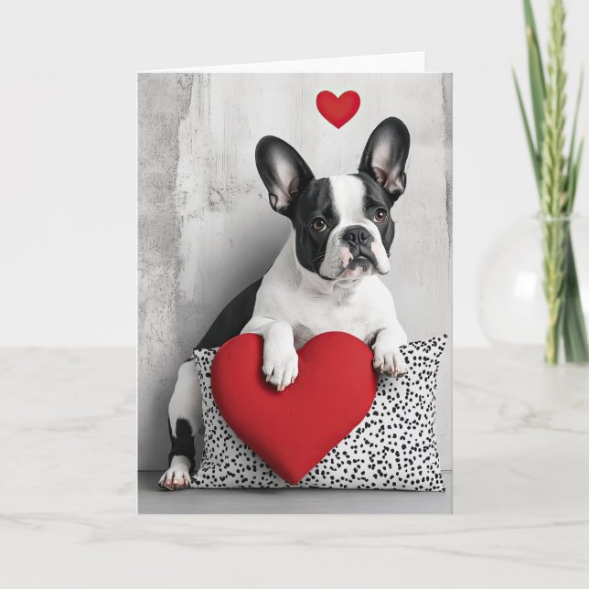 French Bulldog Valentine Card (Front)