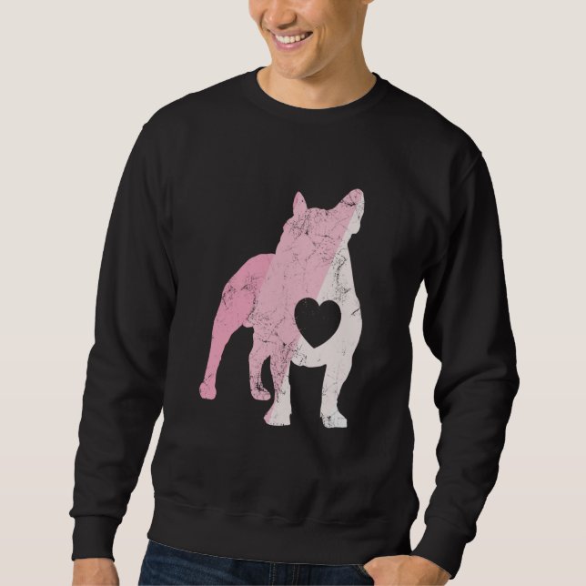 French Bulldog Valentines Day Cupid Love Dog Sweatshirt (Front)
