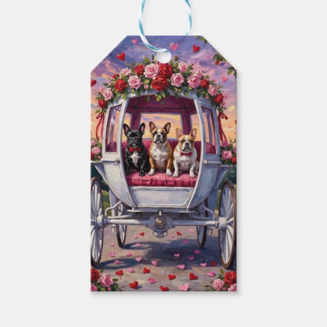 French Bulldog Valentine's Day  Gift Tags (Front)