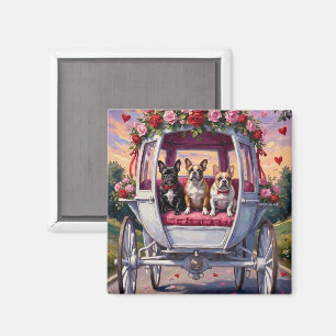 French Bulldog Valentine's Day  Magnet