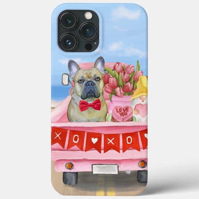 French Bulldog Valentine's Day Truck Case-Mate iPhone Case (Back)