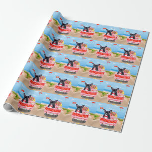 French Bulldog Valentine's Day Truck Wrapping Paper