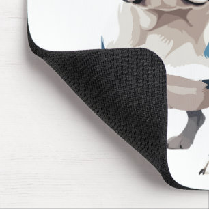 French Bulldog Vector Art with Vibrant Colours Mouse Pad