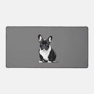 French Bulldog Vector Graphic Art Portrait Animal Desk Mat