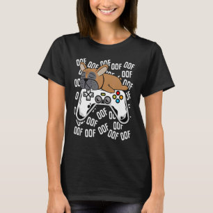 French Bulldog Video Game Noob Oof Kids Boys Girls T-Shirt
