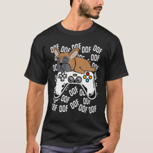 French Bulldog Video Game Noob Oof Kids Boys Girls T-Shirt