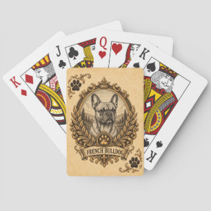 French Bulldog, Vintage Heritage Dog Playing Cards