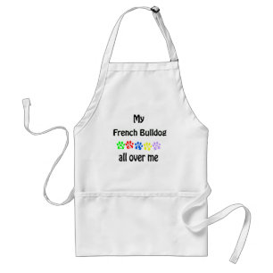 French Bulldog Walks Design Standard Apron
