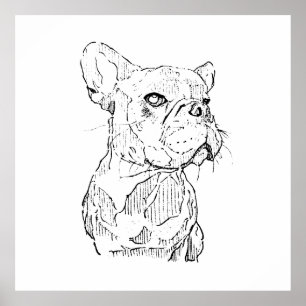 French Bulldog Wall Art, Personalised Poster