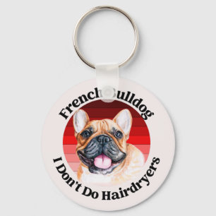 French Bulldog Watercolor Keychain