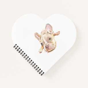 French Bulldog Watercolor Notebook, Cute Dog Lover Notebook