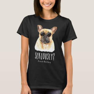 French Bulldog Wearing Sunglasses Dog Frenchie Mum T-Shirt