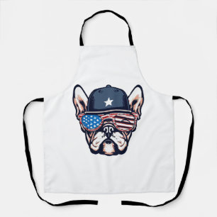French Bulldog Weekend Party 4th of July Apron