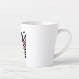 French Bulldog Weekend Party 4th of July Latte Mug