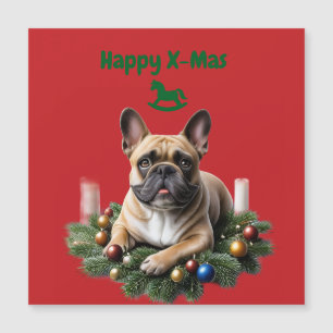French Bulldog Weihnachten Weihnachtskranz