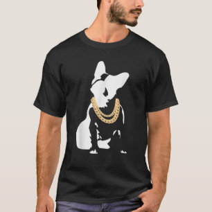 French Bulldog with Gold Necklace frenchie with go T-Shirt