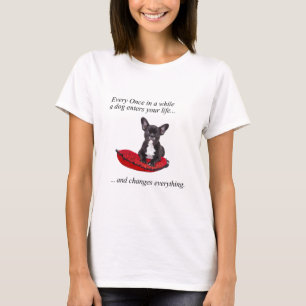 French Bulldog with heart and nice quote T-Shirt