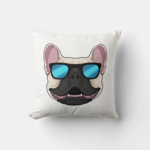 French Bulldog with Sunglasses Cushion