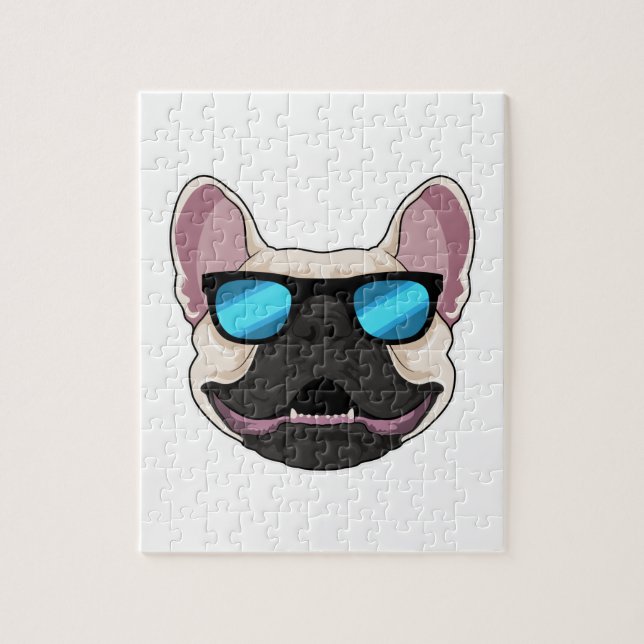 French Bulldog with Sunglasses Jigsaw Puzzle (Vertical)