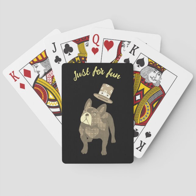 French Bulldog with Zylin Playing Cards (Back)