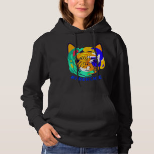 French Bulldog Womens Colourful French Bulldog Hoodie
