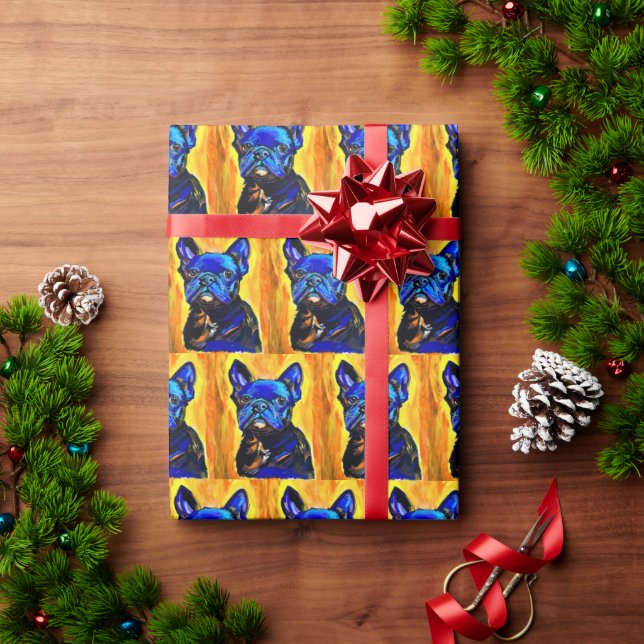French Bulldog Wrapping Paper (Holiday Gift)