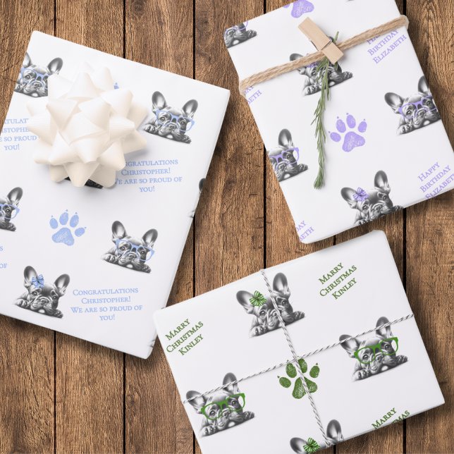 French Bulldog  Wrapping Paper Sheet (Creator Uploaded)