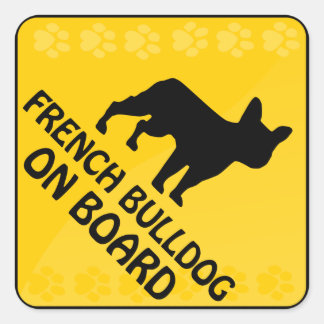 French Bulldog Xing Square Sticker