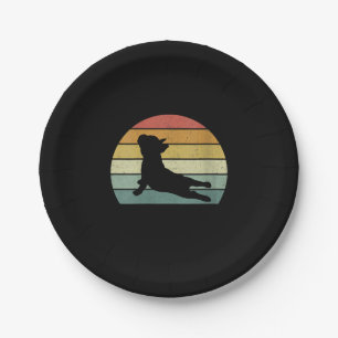 French Bulldog Yoga Funny Gift For Dog Lover Paper Plate