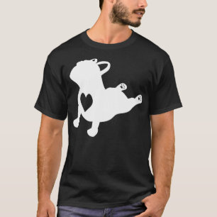 French Bulldog Yoga Pose Love Heart Frenchie Worko T-Shirt