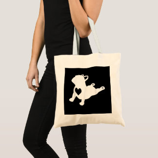 French Bulldog Yoga Pose Love Heart Gift Tote Bag