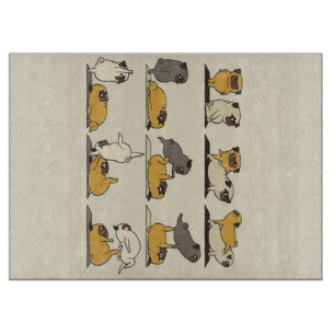 French Bulldog Yoga Poses Dog Yoga Lovers Cutting Board