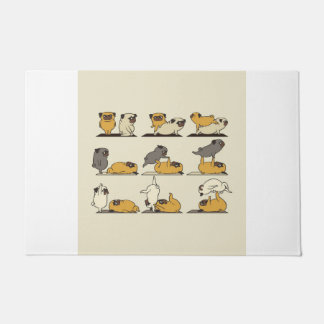 French Bulldog Yoga Poses | Dog Yoga Lovers Doormat