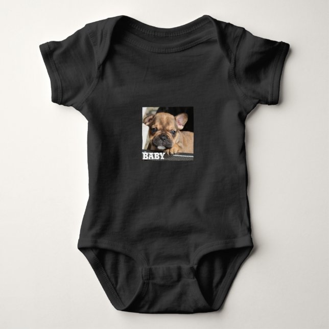 French Bulldogge Baby Bodysuit (Front)