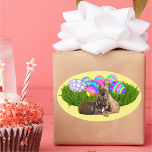 French Bulldoggen Easter sticker