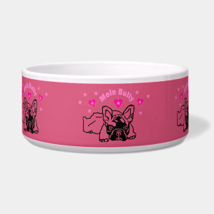 French Bulldoggen Hunde Napf