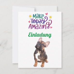 French Bulldoggen Invitation