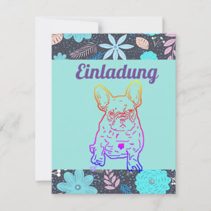 French Bulldoggen Invitation