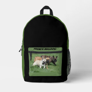 French bulldoggen printed backpack